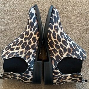 Leopard Print Ankle Booties